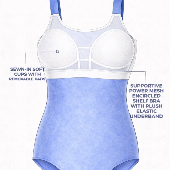 NEW 1 Piece Swimsuit- black multicolor floral #SW-1P-0009 - Picture 5 of 6